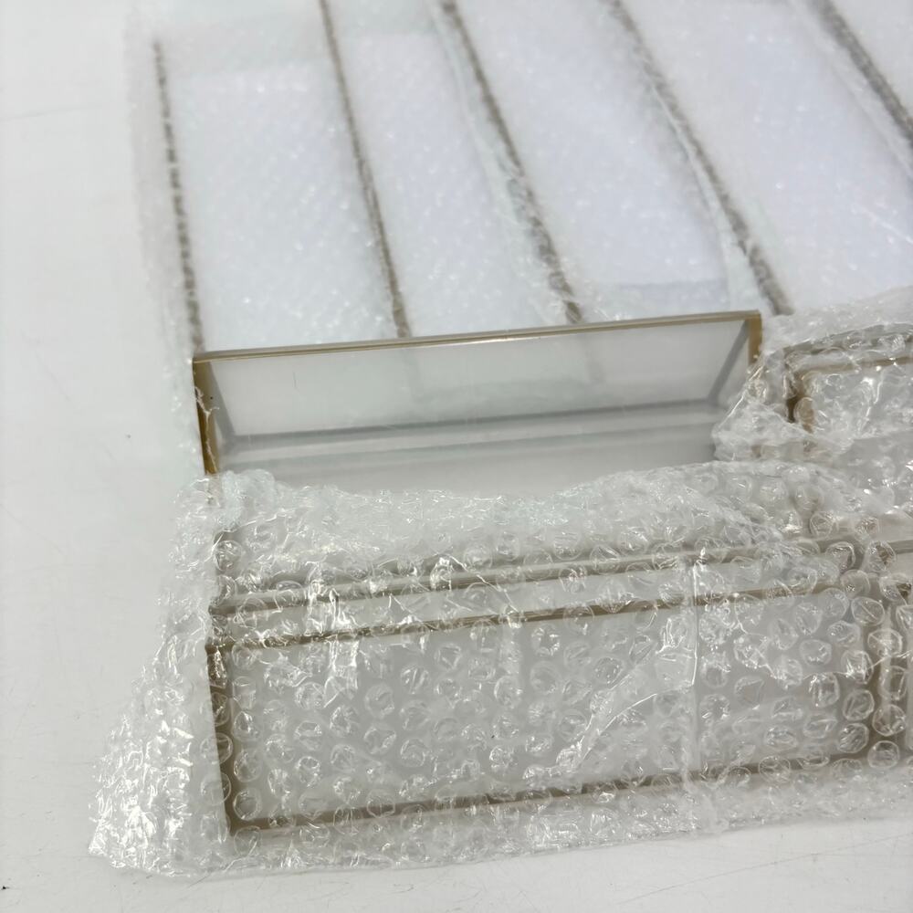 Display Acrylic 5x7 Sign Holder Lot of 6 Gold Trim Pictures Wedding - Picture 7 of 13